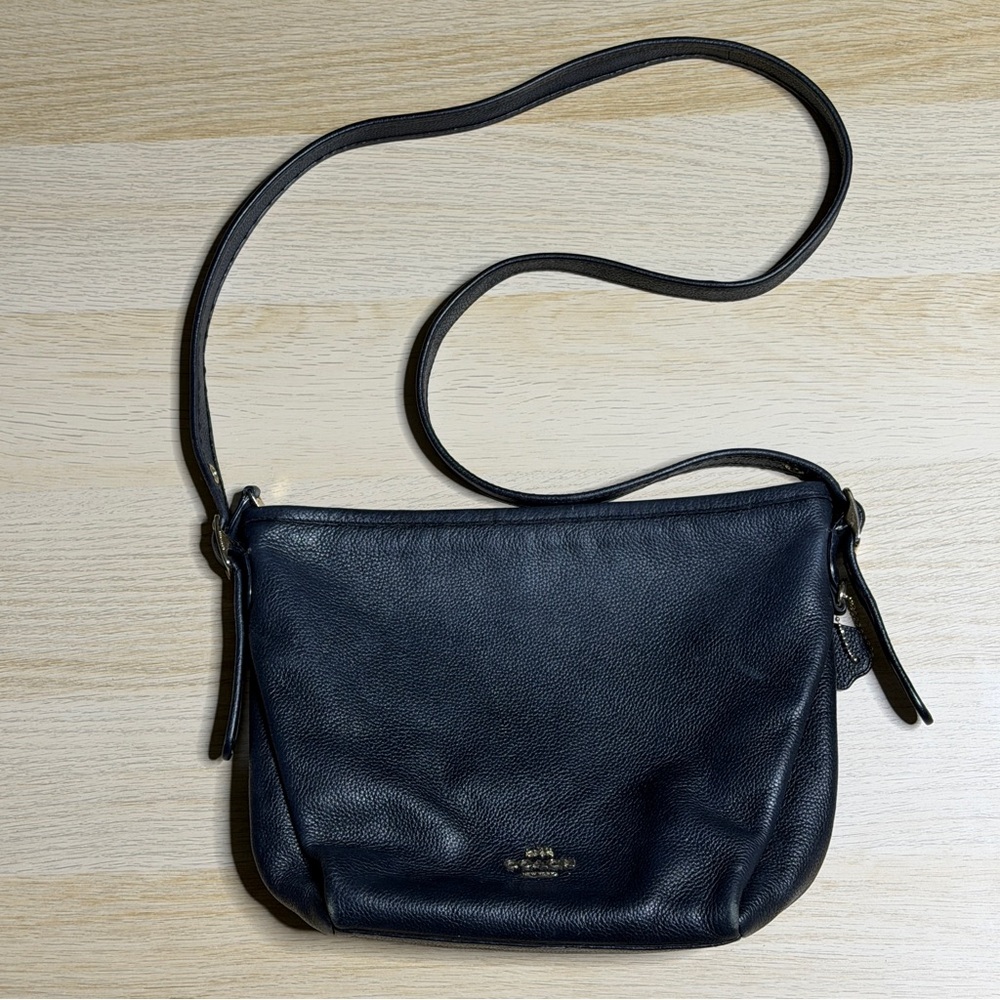 Coach Black Leather Crossbody Bag